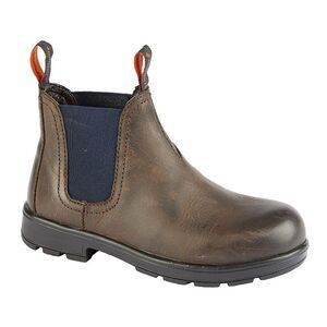 Roamers Boys Waxy Leather Ankle Boots / Brown